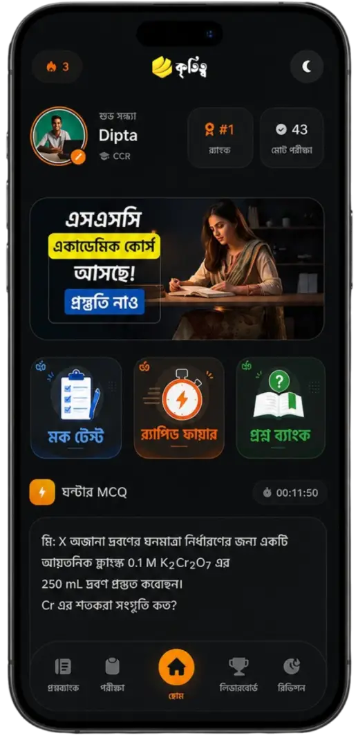 কৃতিত্ব MCQ অ্যাপ